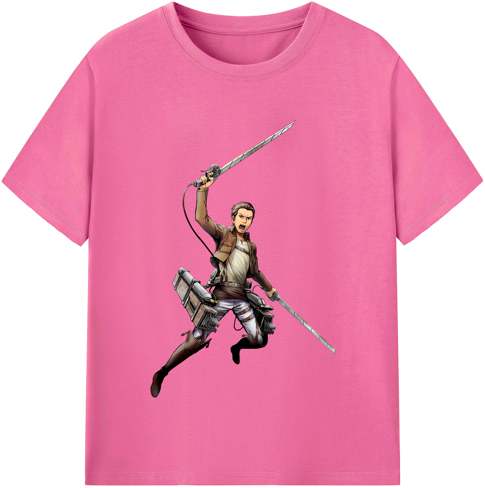 （画像用） 進撃の巨人 Attack on Titan レディースカジュアルプリントTシャツ（綿100％）